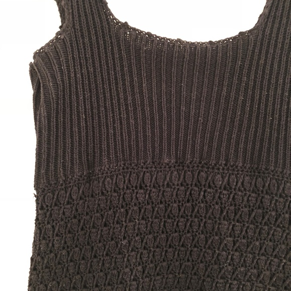 J. Crew Crochet Black Square-neck Dress - Picture 4 of 6